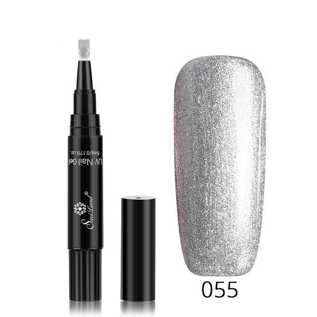 3 In 1 Gel Nail Varnish Pen Glitter One Step Nail Art Gel Polish Hybrid 3 In 1 Gel Nail Varnish Pen Glitter One Step Nail Art Gel Polish Hybrid